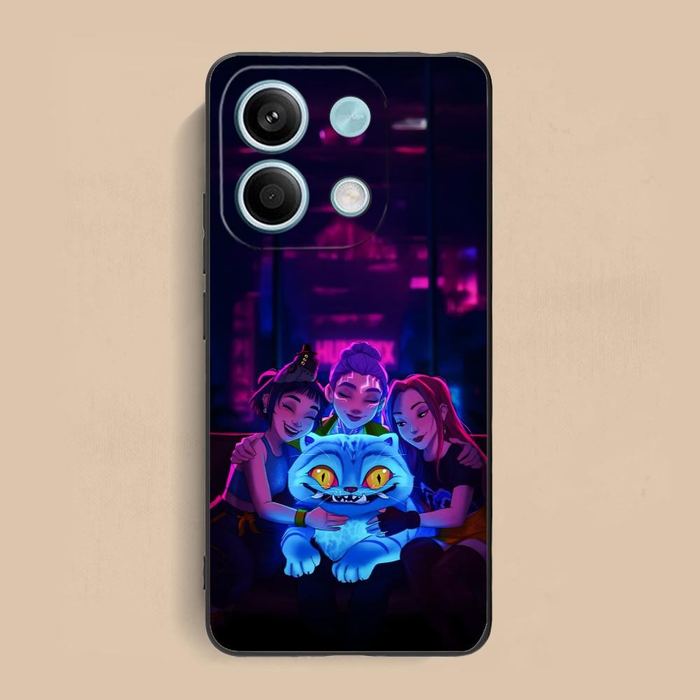 KPOP Hunter Girls Phone Case for Xiaomi Redmi Note 14 13 12 11 S Pro Plus 4G 5G Colour Printing Protective Luxury Pretty Cover