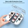 Transparent Storage Box with 3 Game Card Slots Clear Protector Shell PC Storage Case for Nintendo Switch2 Joy-Con