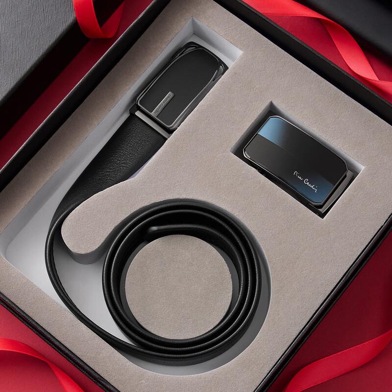 Pierre Cardin Men s Business Leather Belt Gift Set 3.5cm