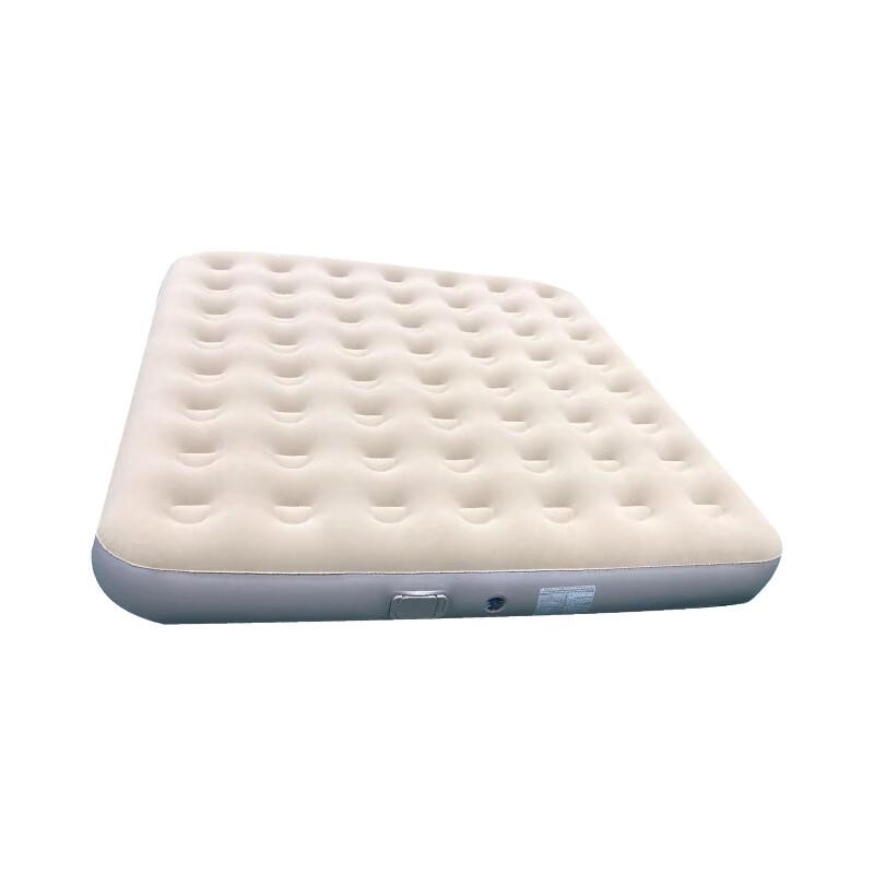 ZISIZ Outdoor Camping Flocked Air Mattress 200x180x25cm