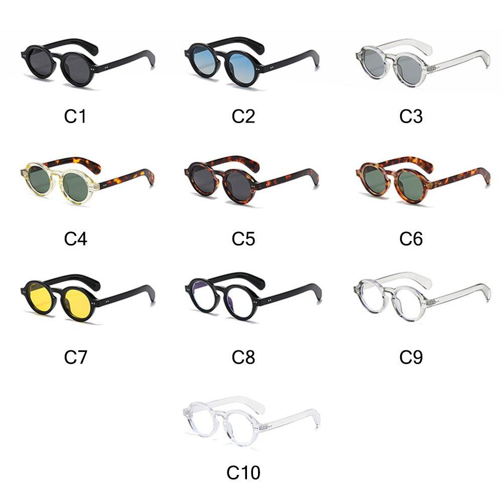New Retro Round Shape Frames Sunglasses UV 400 Protection Trendy Punk Shades Fashion Vintage Y2K Spectacles for Female and Male