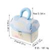 Portable Cosmetic Makeup Bag With Multiple Compartments Large Capacity Travel Toiletry Organizer In Blue Pink