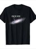 Milky Way Galaxy Youre Here Graphic T Shirt Space Star Astronomy Print Minimalist Unisex Loose Casual Short Sleeve Tops