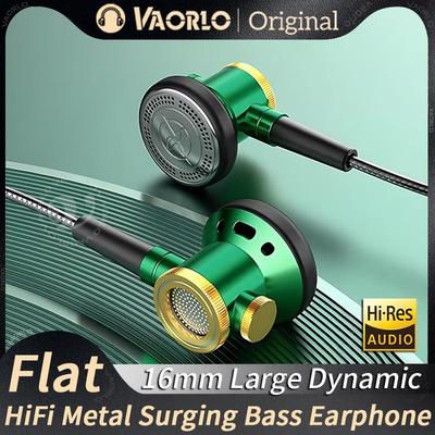 D08 Μεταλλικά HiFi 3.5mm/Type-C Ενσύρματα Ακουστικά In Ear Επίπεδο Κεφαλής Ακουστικά Με Μικρόφωνο Καθαρός Ήχος Ακουστικά Μπάσου Για Αθλητικά Μουσική Gamer