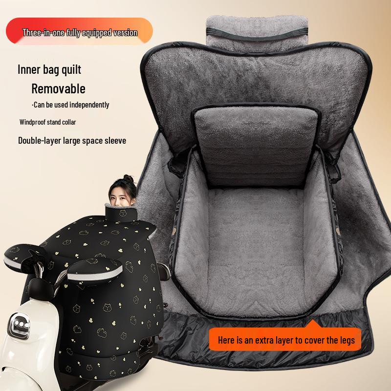 2025 Winter Extra Thick Fleece-Lined Electric Vehicle Windshield Cover - Waterproof, Warm, & Battery-Compatible