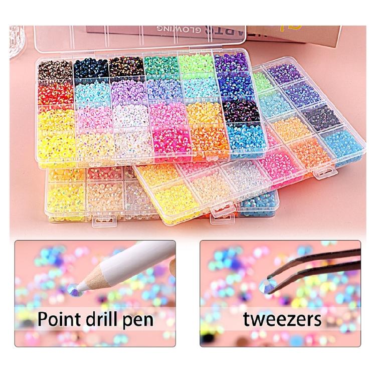 Fashion Art Rhinestones Set With 6 Different Styles Temperature Resistant Flat Back Items For Fabric Projects
