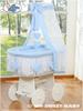 Wiegmand met hemel - Amelie blauw
