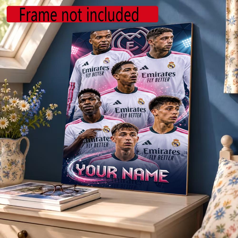 Mbappe Personalized Text Diamond Painting Round Diamond Mosaic Rhinestones Diamond Embroidery Craft Kit Wall Decor Without Frame
