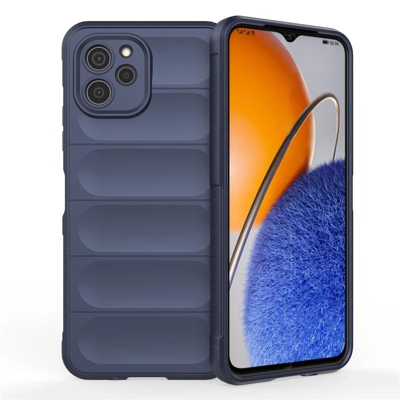 Hülle für Huawei Nova Y61 Y90 Y70 Plus 4g Rückseite Hülle Stoßfest Panzer Handyhüllen Flüssigsilikon Sturzsicher Funda Coque