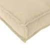 Beige Cushion 110 x 40 x 8 cm Oxford Fabric