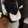 Sommer Canvas-Tasche mit großem Fassungsvermögen Damen neue Knödel-Tasche lässige und leichte Schulter-Umhängetasche