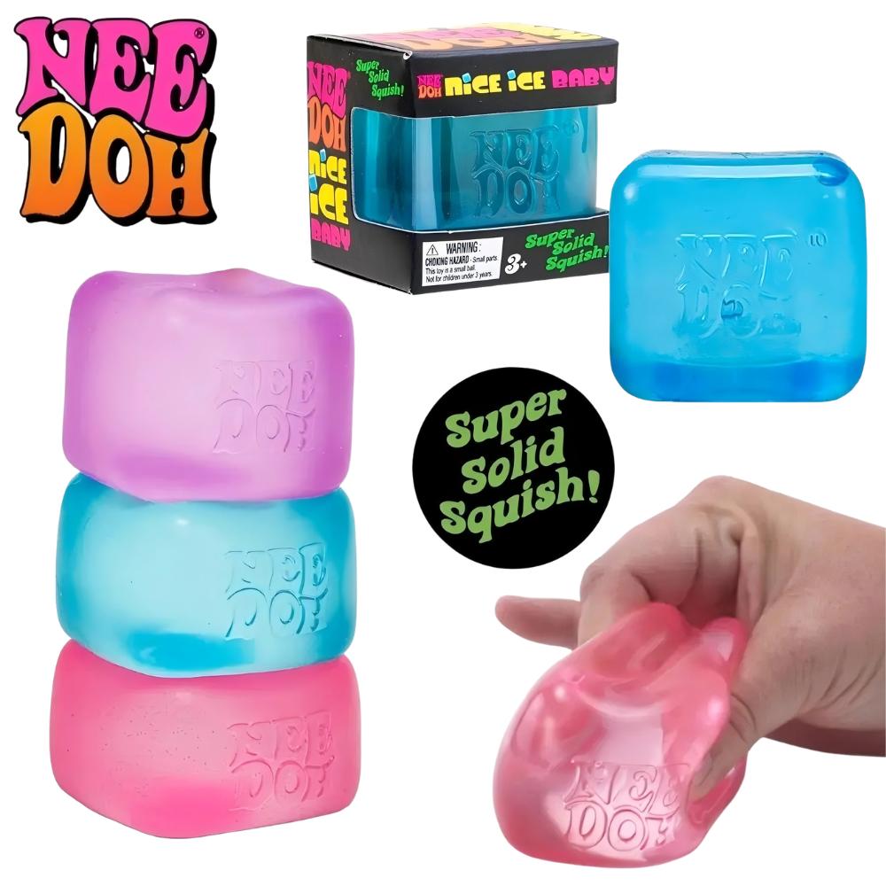 High Quality Schylling Needoh Nice Cube Squishy Fidget Toy Stress Relief Anti-Anxiety Focus Calm Sensory Toy for Kids Adults ADH
