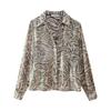Kaslead New Arrival Women's Fashion Style Fashion Animal Pattern Print Metal Foil Shirt 9878149