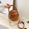 1 Stück Neue Damen Tasche Modische Kette Basketball Vielseitige Umhängetasche Personalisierte Runde Balltasche