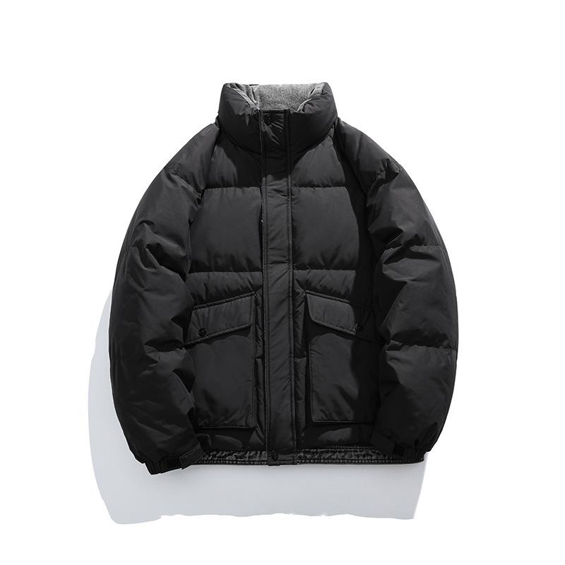 

Down jacket men s winter new white duck down couple hooded trend casual thickened warm teenage jacket men s clothing 2XL