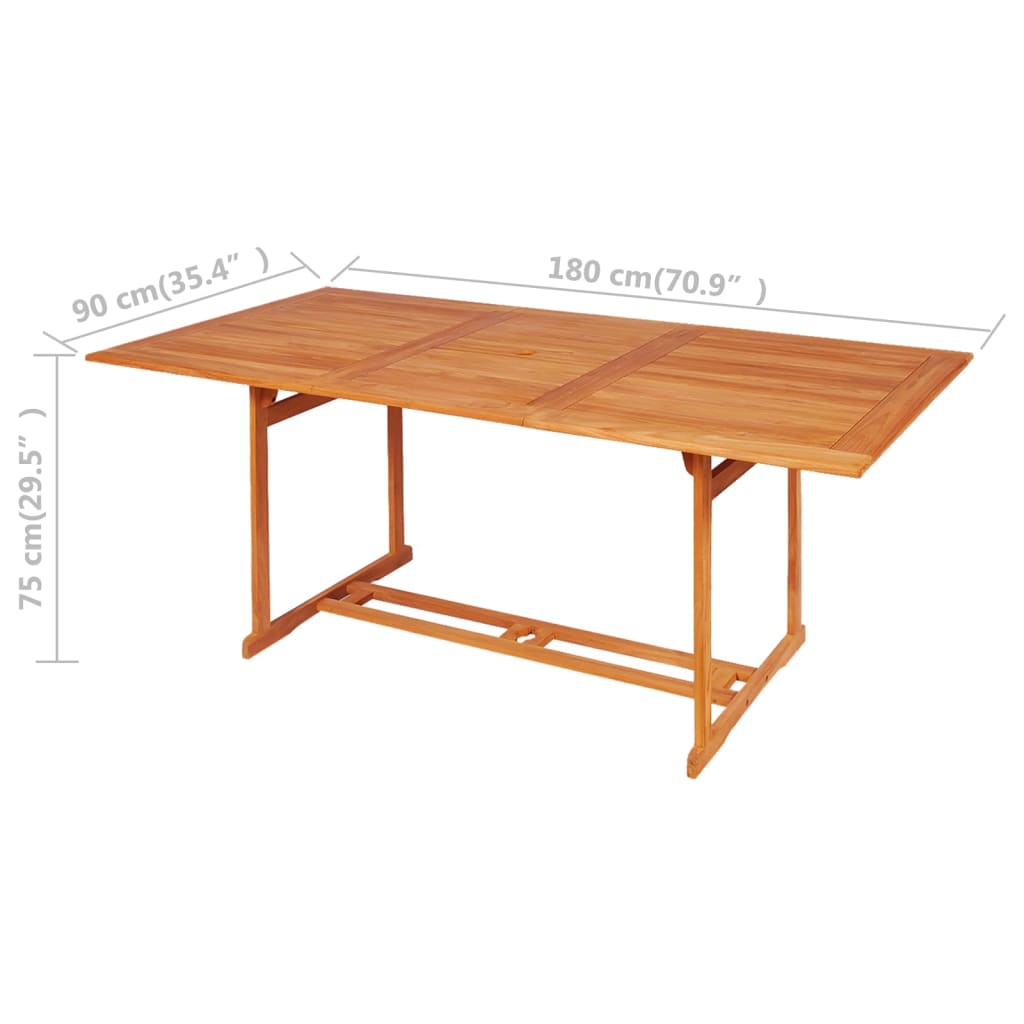9 piece Teak Wood Outdoor Dining Set