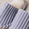 Daiso Thick Corduroy Label Living Room Shoes 230 250 Mm Purple