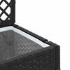 Garden Trellis Planter Black 35 X 30 X 135 Cm Metal
