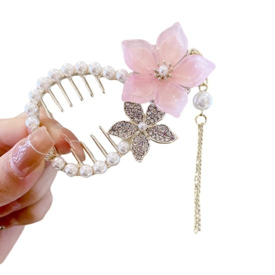 

Леди хвост коготь блестящий искусственный жемчуг со стразами длинная кисточка цветок с несколькими зубцами украшение для волос из нержавеющей стали легкая машинка для стрижки свадебных волос B