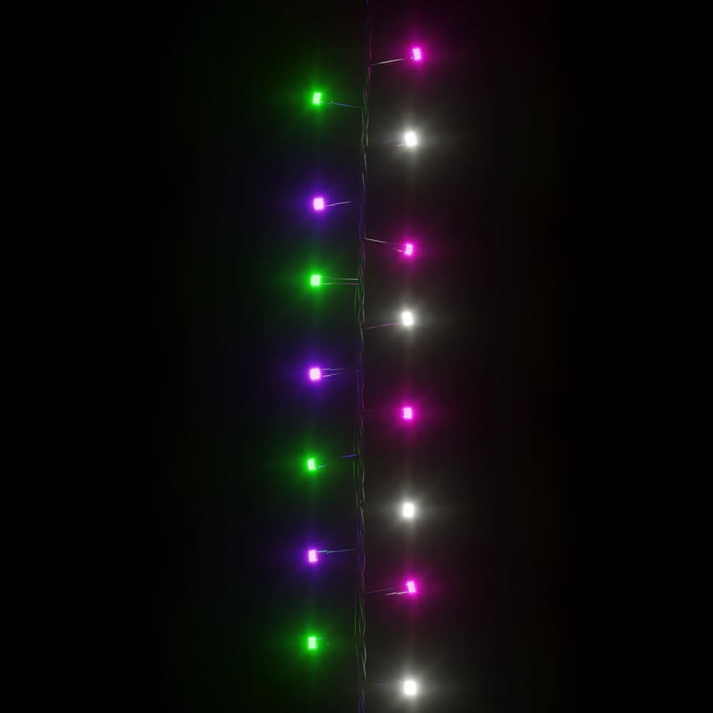 Vidaxl Lampki Led, 2000 Diod, Gęsto Umieszczonych, Kolorowych 45 M Pvc