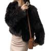 Women's Faux Fur Jacket Autumn Winter Warm Loose Plush Coat Casual Female Furry Cardigan for Street Office Date