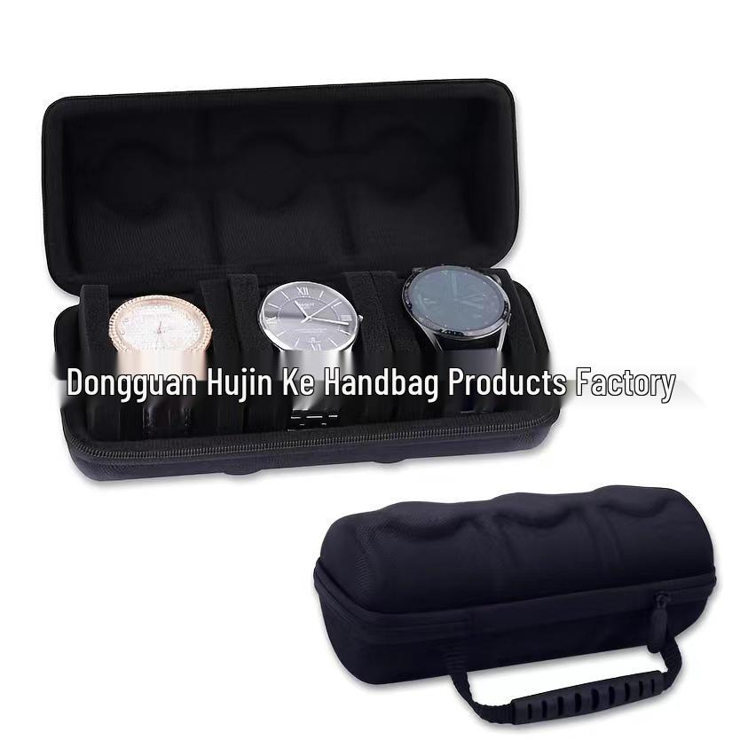 Drop-proof Shockproof 3-Slot Watch & Jewelry Storage EVA Case