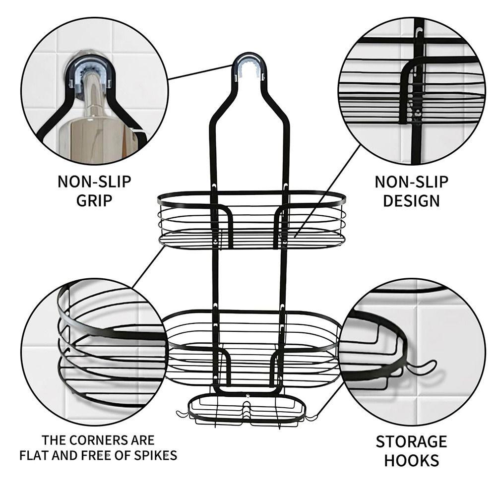 Rustproof Hanging Shower Basket Hooks Soap Holder Durable Soap Baskets  Shampoo