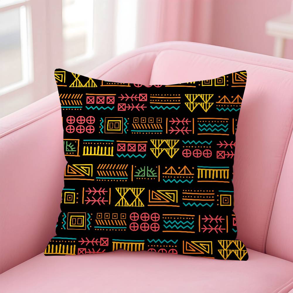 ART African Tribal Pattern Pillow Case pattern printing pillowcase living room sofa cushion cover bedroom room decor