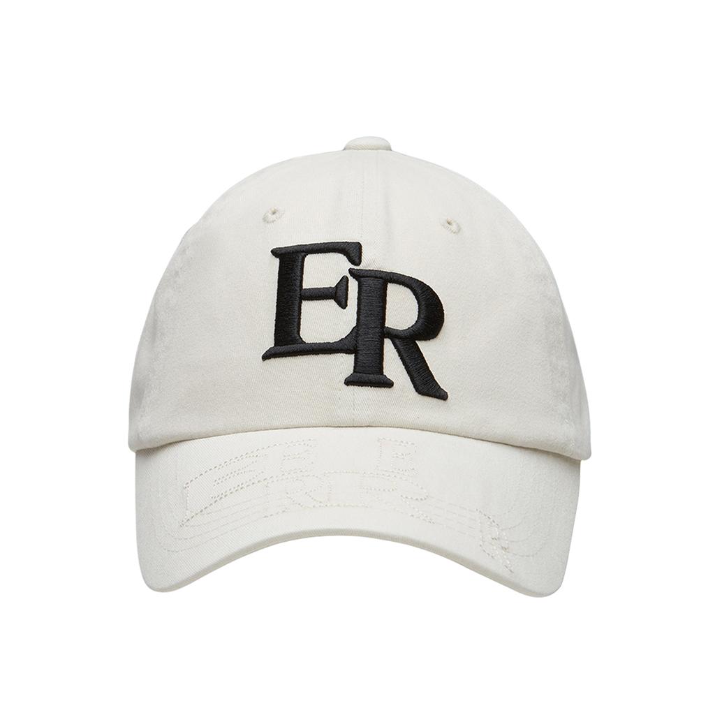 EEERRR Visor Stitch Point Ball Cap Ivory