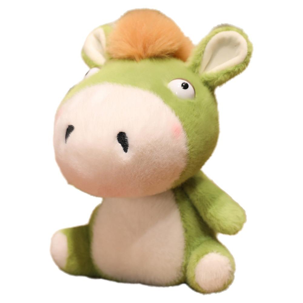 18/25cm Plush Pony Doll Soft Cartoon Steed Doll Plush Toys Zodiac Pony Figurine  Festive Decor