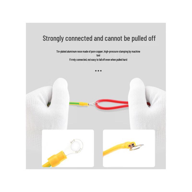 Yudian Yellow-Green Dual-Color Grounding Wire 100-Pack