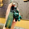 Bulldog Whimsical French Keychain Adorable Resin Dog Pendant For Cars Bags And