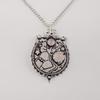 Gemma Naturale di Quarzo Rosa Argento Sterling 925 Gioielli da Donna Ciondolo a Due Pietre 1.9" Per Regalo CP-44-24