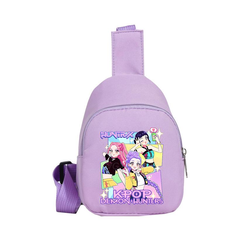Children'S Breast Bag Animation Cartoon Peripheral Printing Casual Shoulder Bag Going Out Portable Messenger Bag
