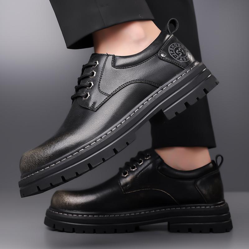 Fashion Sneakers Mens Dress Shoes Retro Male Leather Business Male Baroque Shoes Casual Outdoor Mens Oxford Footwear