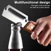 Multi-Peeler with Stainless Steel Blade & Wood Handle Bottle Opener Efficient Vegetable Fruit Peeler for Potatoes Carrots Quick Peeling Kitchen Tool