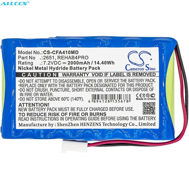 

Медицинский аккумулятор Cameron Sino 2000 мАч 2651,REHAB4PRO для Cefar Activ 4, Bodymax Trainer (NGSF4), Myo 4, Rehab 4 Pro