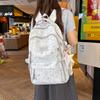 Schoolbag Cute Star Printed School Bag Female Junior High School Students Grades 3 To 6 Large Capacity Multi-Pocket Campus Backpack