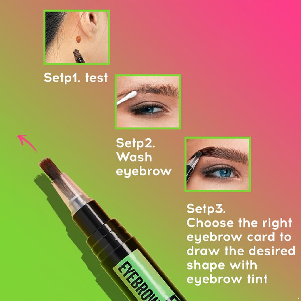 Natural Looking Brow Gel Tint Waterproof Long Wearing Eyebrow Color Sweatproof Smudge Resistant Easy to Apply