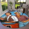 Dukes Of Hazzard Runder Teppich, Teppich für Wohnzimmer Schlafzimmer Sofa Spielzimmer Dekor, Rutschfeste Bodenmatte4