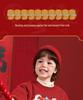 Jungen Rotes Winter-Sweatshirt mit Fleece-Futter - Warmer Neujahrs-Style für Kinder