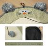 Cat Scratching Pad Cat Scratching Post Hanging Bear Head Round Wear-resistant Claw Grinding Paw Resistant Scratching Mat Cat Toy