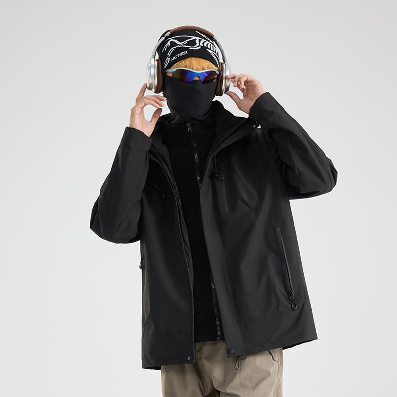 Men Women Waterproof Windproof 3-in-1 Outdoor Hiking Jacket With Removable Fleece Liner Winter Fall Travel Camping