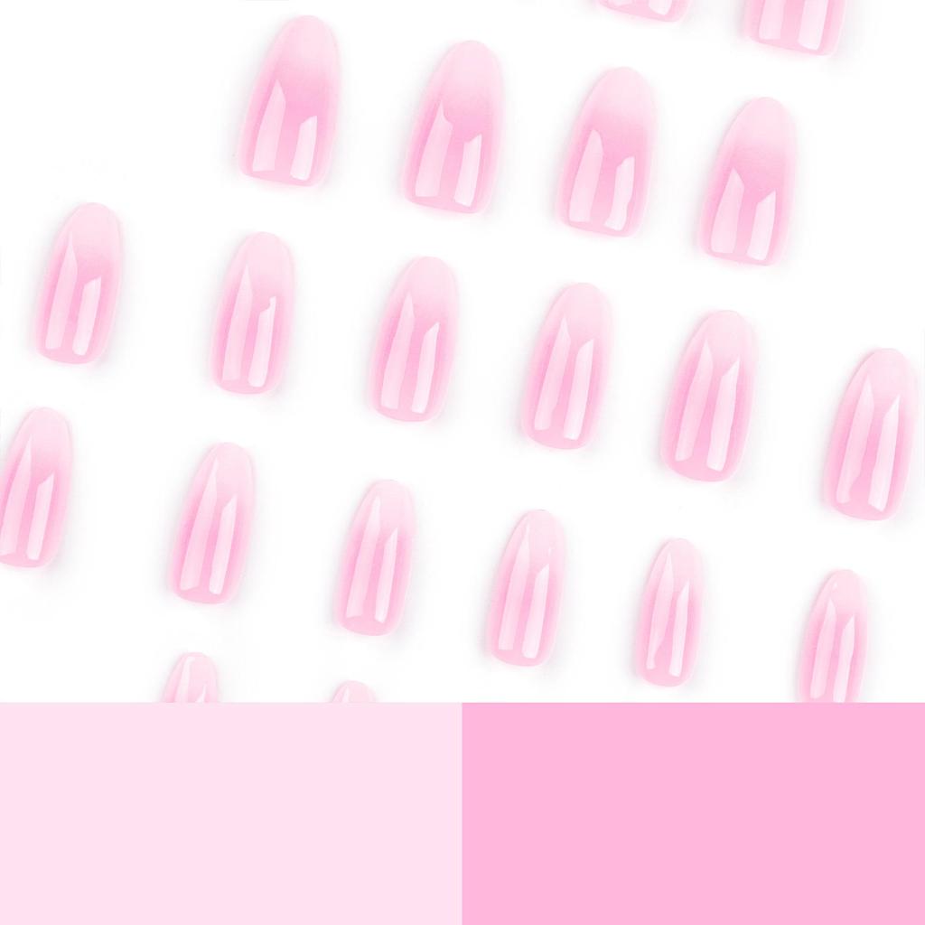 French Gradient Wearable Short Nails - 24 Piece Set