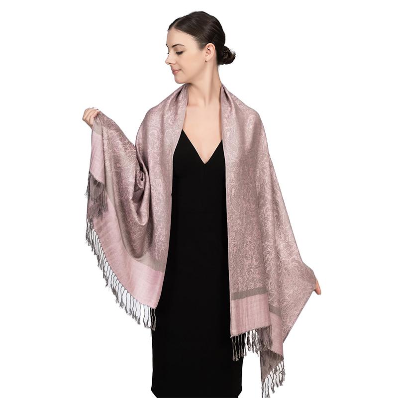 New Fashion Jacquard Women's Scarf Winter Long Soft Shawl Women's Printed Pattern Headband Comfortable and Warm