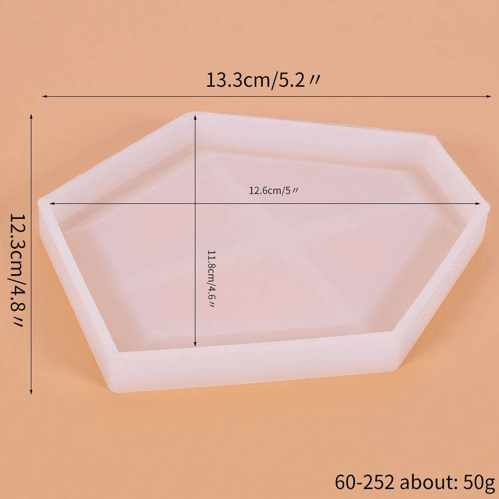 

Подставка под поднос силиконовая форма DIY геометрическая круглая квадратная сердце шестиугольная подставка под подставку для хранения тарелка эпоксидная смола форма домашний декор