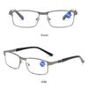 Blue Ray Blocking Presbyopia Eyeglasses Metal Hyperopia Glasses Comfortable Optical Eyewear  Office