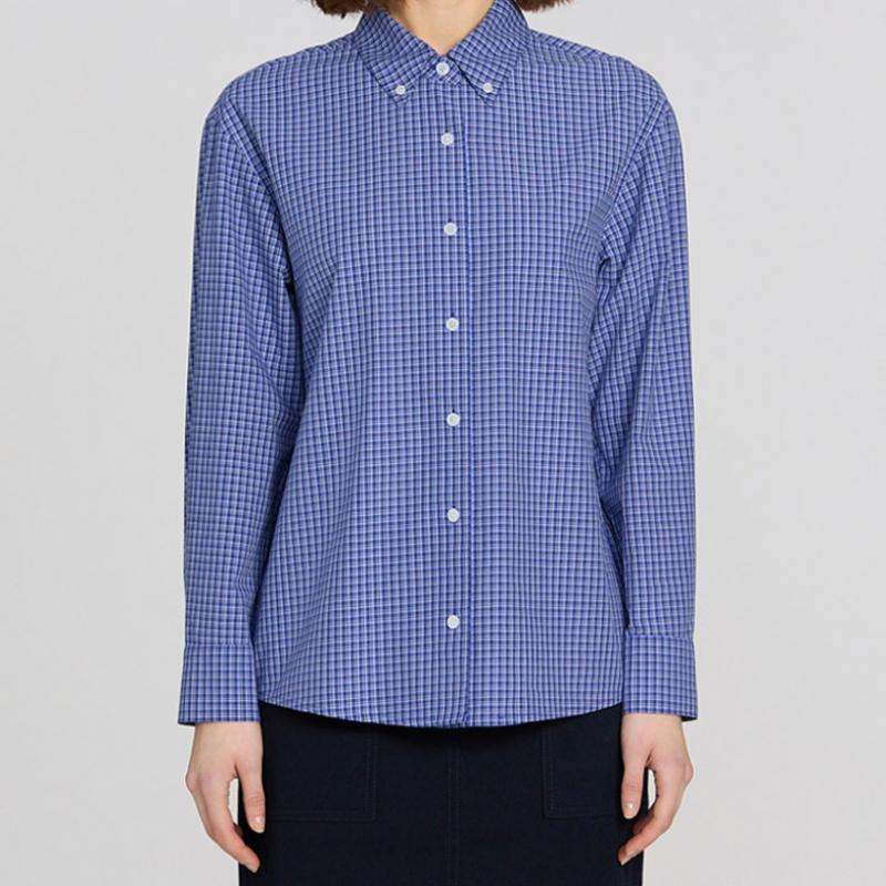 Bavlněná kostkovaná košile She Smiss Swwstp11050 Bl