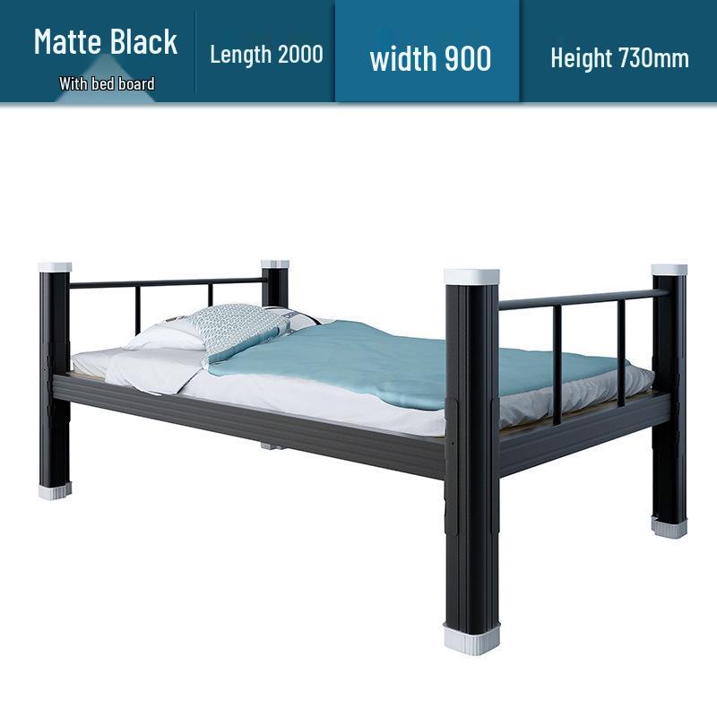Double-Decker Iron Bunk Bed for Student or Employee Dormitories