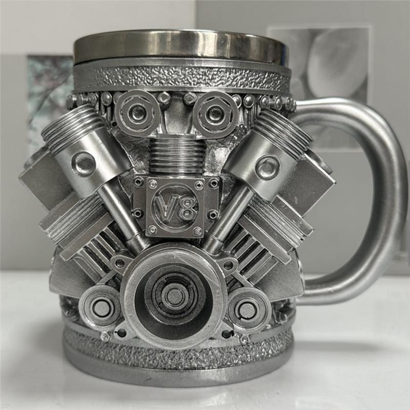 Stainless Steel Coffee Mug Engine Stainless Steel Mug Car Engine Coffee Mug V8-B61B